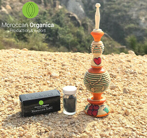 Moroccan kohl powder for eyes & Handmade Wooden Applicator
